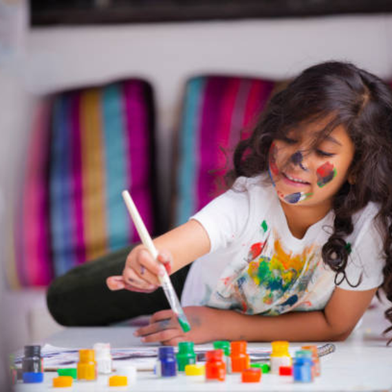 Occupational therapy at Play2Learn special school in AP image