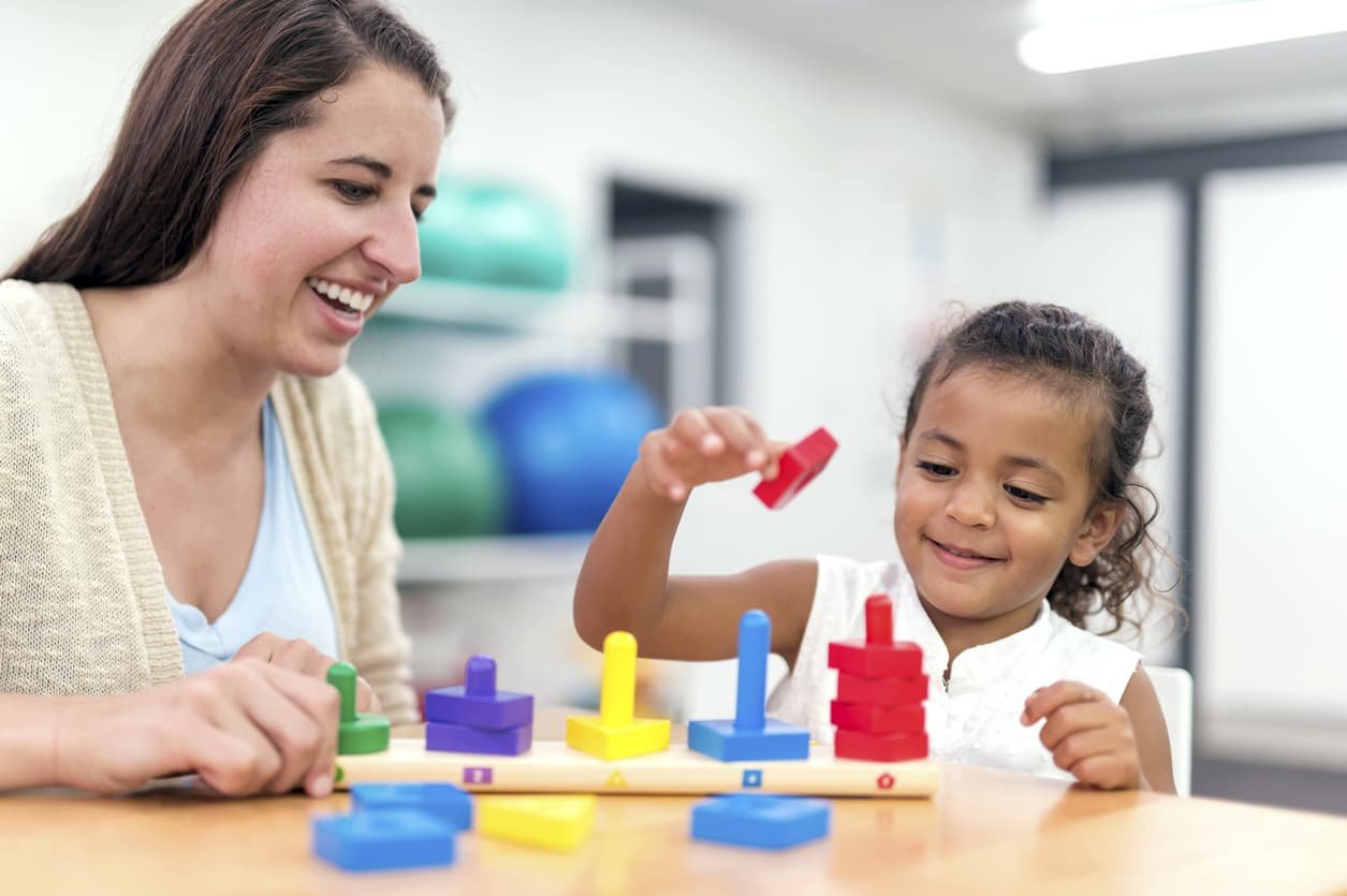 Occupational therapy at Play2Learn special school in AP image
